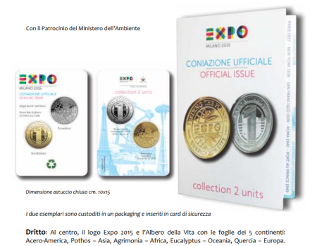 Emissione Ufficiale Medaglie EXPO 2015